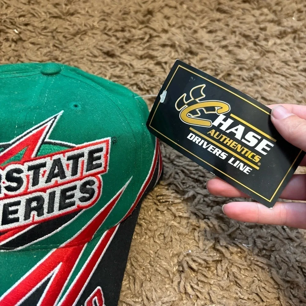 Nascar 18 Interstate Batteries Cap Hat Chase Joe Gibbs NEW Green Power Electric